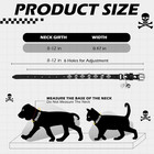 Cat Collar For Girl Boy Cats - Adjustable Leather Pet Collar With Safety Elastic