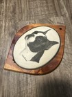 Vintage Boston Terrier Wall Art Plaque Wood Earl Sherwan
