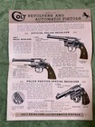 1939 Colt Fire Arms Illustrated Sales Brochure 12 Pg Revolver Pistols W Envelope
