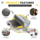 2   Cat Self Groomer W  Catnip Wall Corner Massage Comb Scratcher Grooming Brush