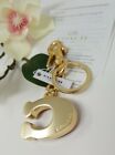         nwt Coach 3d Glitter C Resin Key Fob   Bag Charm In Rose Pink  authentic 