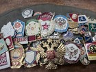 Vintage Soviet Ussr Russian Military Pin Lot 50  Badges Medals Pilotka Hat