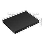 Stainless Steel Extra Slim Cigarette Case Metal Holder Black 