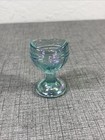Vtg Carnival Glass Eye Wash Cup Iridescent Blue