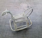 Vintage Dollhouse White Wire Wicker Patio Furniture 8 Pc Table Chair Rocker