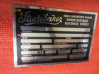 Studebaker Id Plate Restored Vehicle Data Info 4  X 2 75  Metal Engravable New