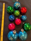 Lot 11 Vtg Glass Ball Christmas Tree Ornaments Made In Usa 2 