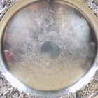 Wallace Grand Victorian Silverplate Lazy Susan Cake Stand 15 5  Across