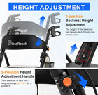 Lightweight Foldable Rollator Walker With Seat For Seniors black 300 Lb Capacity