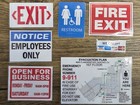 1 12 Scale Dollhouse Miniature Seven  7  Business  Office  Or Restaurant Signs