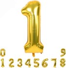 40  Large Gold Foil Number Balloon     Party Decoration For Birthday   Wedding
