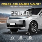 2 4pcs Car Dolly Wheel Tire Dolly 5000 10000lb Heavy Duty Car Stakes Auto Repair