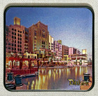Dubai Uae Souvenir Coaster Set 6pc Burj Khalifa Palm Jumeirah Atlantis Landmarks