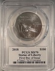 2018 1 Oz American Platinum Eagle Ms-70 Pcgs  first Day Of Issue 