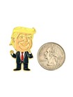 Lot Of Two Happy Trump 1 5    Lapel Pins - Dancing President Donald Trump Gift Us