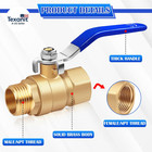 1 2 Inch Forged Brass Ball Valve With Male X Female Npt Thread Full Port Connect