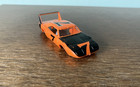Aurora Afx Dodge Charger Daytona Body W silver Accents  Perfect Wing  Great Tabs