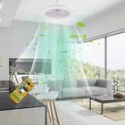 Fan For E27 Socket Light With Remote Ceiling Fan Adjustable Smart Led 3speed Ac