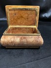 Vintage Hand Carved Alabaster Stone Trinket Jewelry Storage Box Made Italy