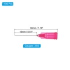 100 Pcs 0 5  25g Blunt Tip Dispensing Needles Red