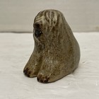 Vintage tremar Stoneware 2  Sitting Sheepdog dog united Kingdom