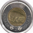 2014 Canadian Brilliant Uncirculated Business Strike Polar Bear  2 Toonie Coin 