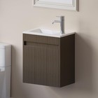 16  Bathroom Vanity Wall Mount Cabinet With Sink Faucet Vessel Drain Combo Set