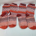 Lot 2 Soulmate Crew Socks Cotton Usa Red Sz M Womens 8-10 2 Pairs Mix