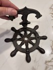 Ships Wheel   Anchor     Cast Iron Metal 7   Door Knocker