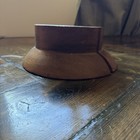 Vintage Wooden Hat Block     Split Crown Mold     Millinery Form
