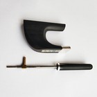 3 4 Double Upright Bass Bow Ebony Frog German Style Pure Silver Ferrule Ring