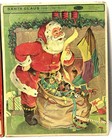 Vintage 1950s Whitman Christmas Frame Tray Puzzles Lot Of 2 Santa   Nativity