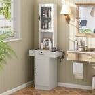 Salon Station For Hair Stylist barber Beauty Spa Storage Cabinet Equipment White