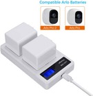 2-pack 2440mah Battery With Dual Charger For Arlo Pro   Pro 2
