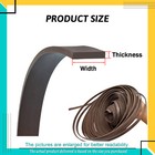 Brown Solid Rubber Flat Strip Sealing Strip Thick 3 3 5mm Width 4 6 8 10 20-30mm