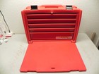 Snap-on Krp825 Portable Polymer Tool Chest  W 5 Steel Drawers Red Rare Very Nice