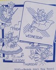Aunt Martha s Transfer 3597 Dutch Girl Dish Towel Day Of Week Embroidery Pattern