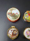 Mix Brand Lot Of 6 Enamel Trinket Pill Box
