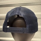 Nasa Hat Navy Blue Cap Snap Back One Size Mesh Trucker Adjustable Patch Logo