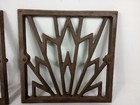 Art Deco Wall Vent Cover Registers Cast Iron Antique  x4 
