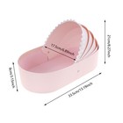 10 Pcs Cradle Gift Box Companion Gift Box Cradle-shaped  Flower Basket Gift Box