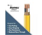 New  250 Ft  12 2 Solid Romex Simpull Cu Nm-b W g Wire Yellow Color-coded Jacket