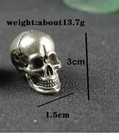 Brass Skull Head Statue Small Sculpture Tabletop Figurine Decor Gifts