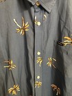 Oneill Tropical Palms Aop Size Xl Men Blue Short Sleeve Button Down Shirt Nwt