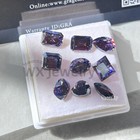 Imperial Purple Moissanite Loose Stones Multishape Brilliant Cut Certificate