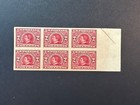 Scott    371  Mnh  Block Of 6   2024 Scott Catalogue Value   180 00
