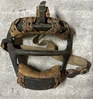 Vintage Early 1900s Rawlings Leather   Steel Baseball Catchers Face Mask