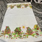 Vintage Babycare Three 3 Little Pigs Nursery Rhyme Baby Receiving Blanket Cotton