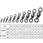 100 Heavy Duty Ball Bearing Fishing Swivel Stainless Steel Solid Welded Rings