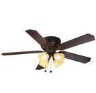 Hampton Bay Carriage House 52 In  Indoor Led Iron Ceiling Fan With Light Kit